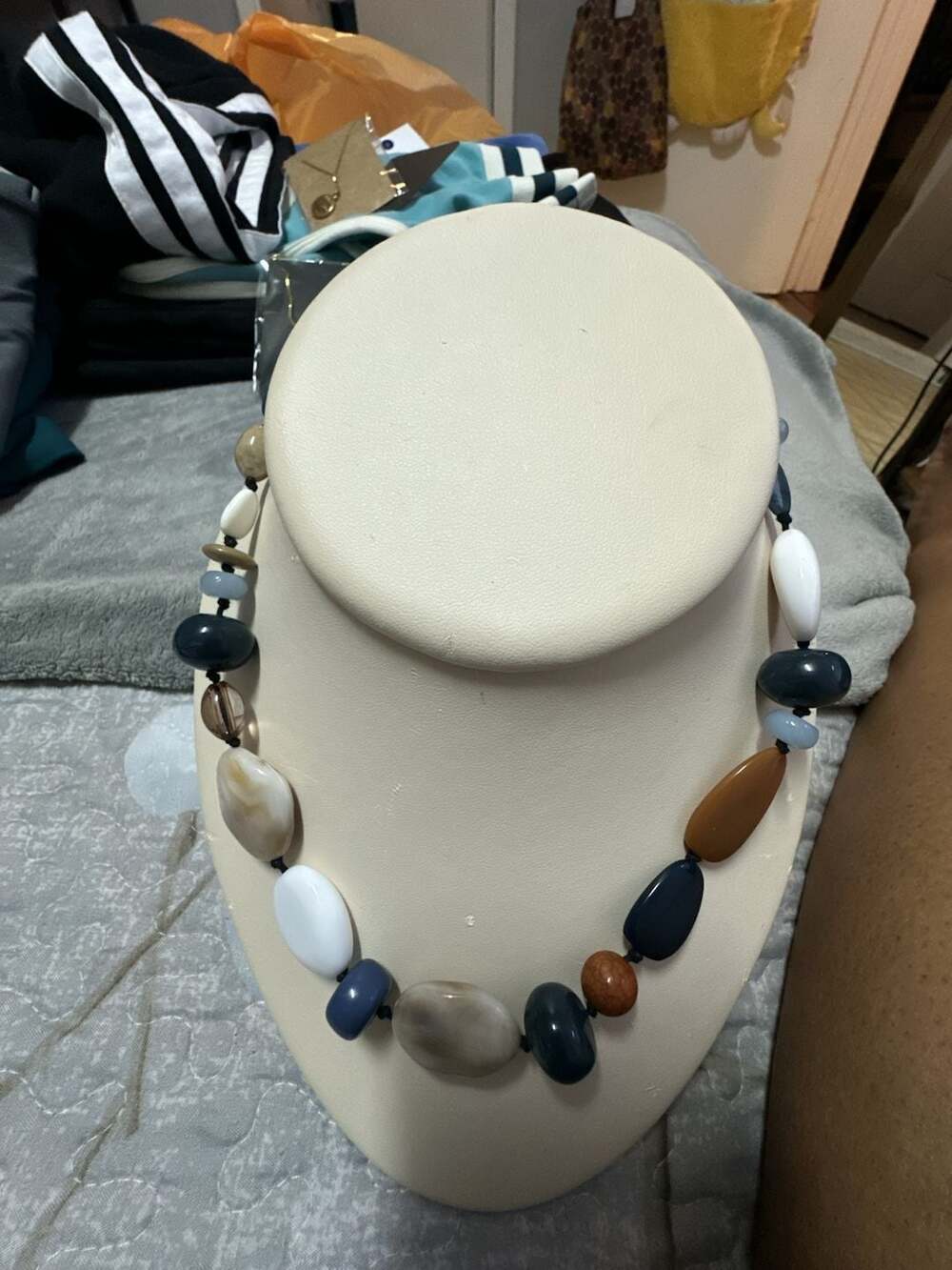 Universal Thread Semi Precious Beaded Statement Necklace